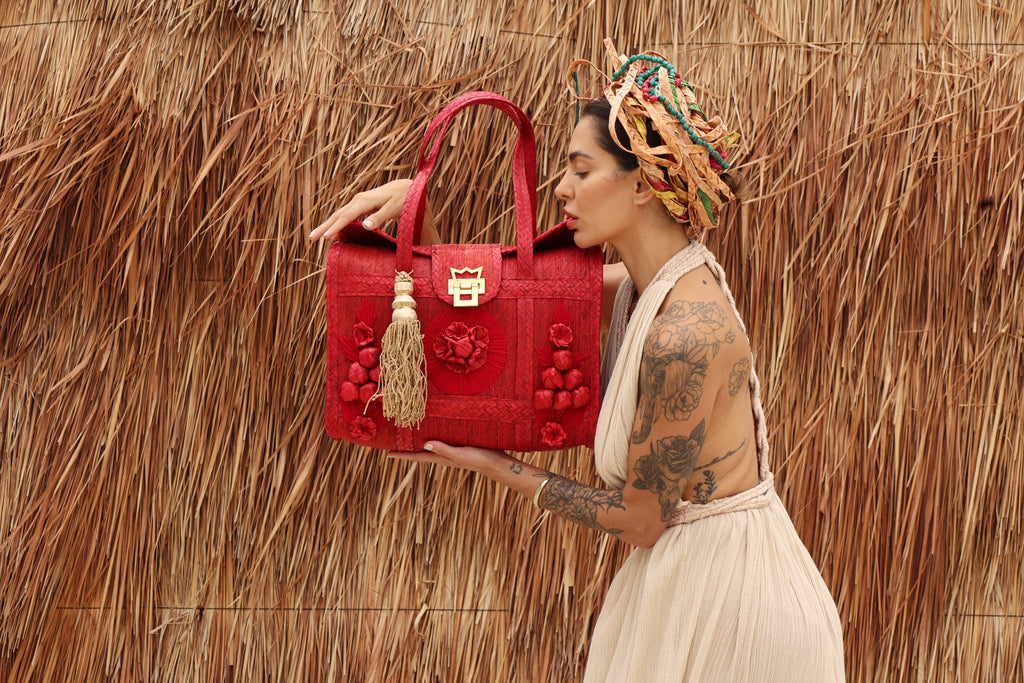 Carlota Lychee Red  Bag