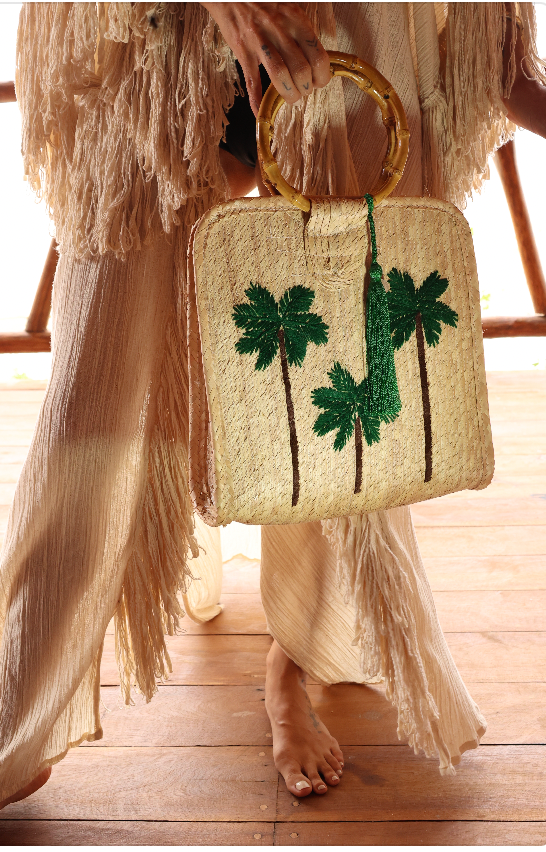 Palm Tree Bamboo Bag