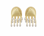 Medusa Pearl Gold earrings