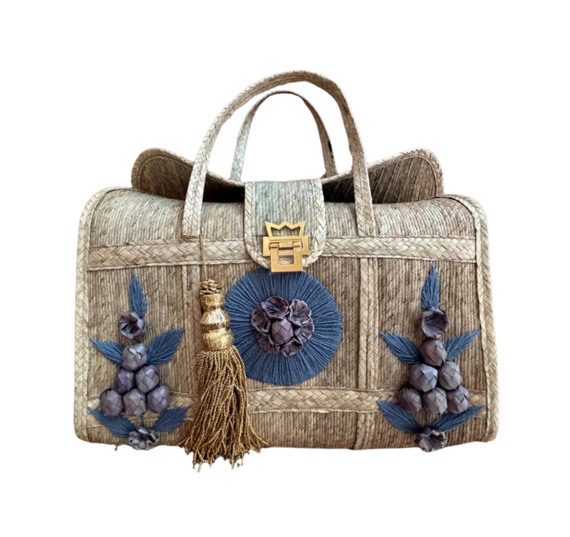 Carlota Sky double blue bag