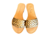 Solana Single Strap Gold Sandals