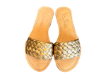 Solana Single Strap Gold Sandals